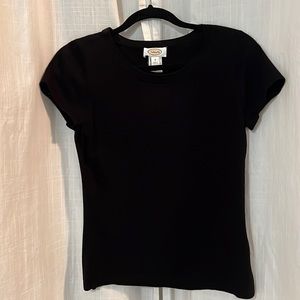 Talbots  black sweater short sleeve top